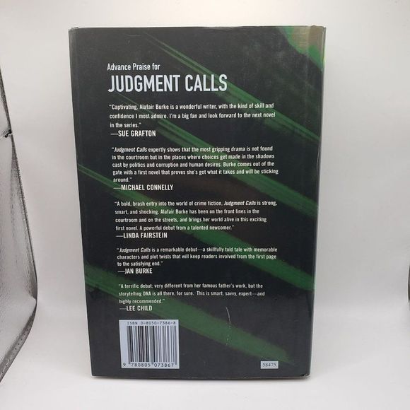 Judgment Calls: A Mystery - Hardcover By Burke, Alafair - GOOD - Picture 5 of 6